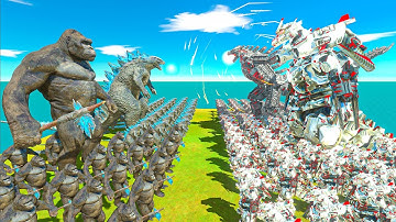 Growing Legendary Godzilla 2014 x Kong vs Mechagodzilla x Mechagodzilla Kiryu Size Comparison - ARBS