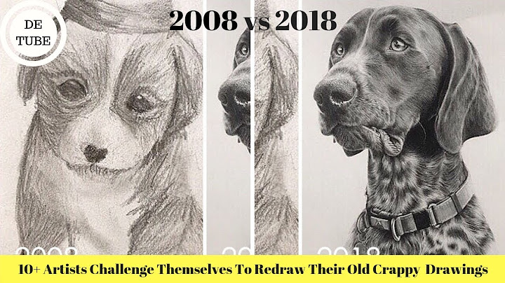 10+ Artists Challenge Themselves To Redraw Their Old Crappy  Drawings