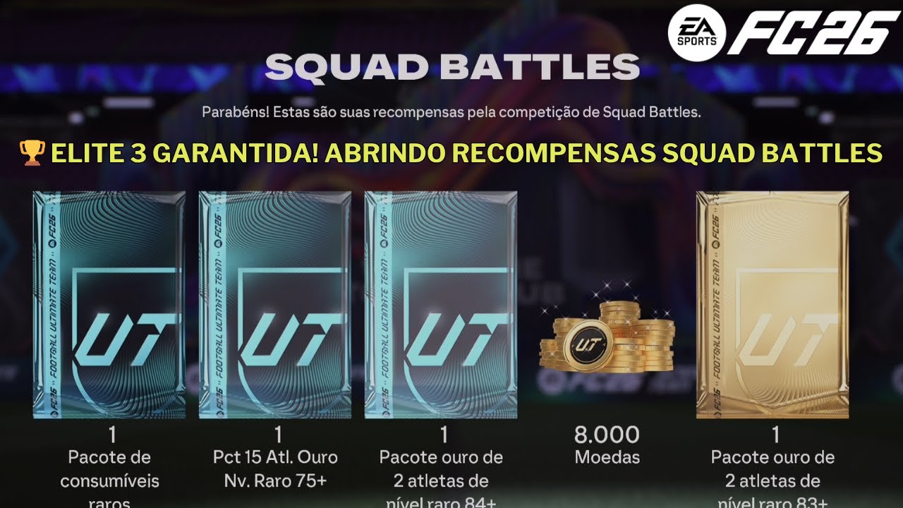 🔥 VALEU A PENA? Recompensas ELITE 3 Squad Battles | FC 26