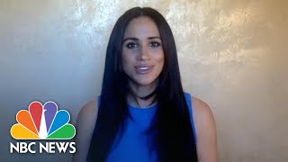 Meghan Praises Young Women, Pushes Them To 'Be In Charge Of The Debate' On Issues | NBC News NOW