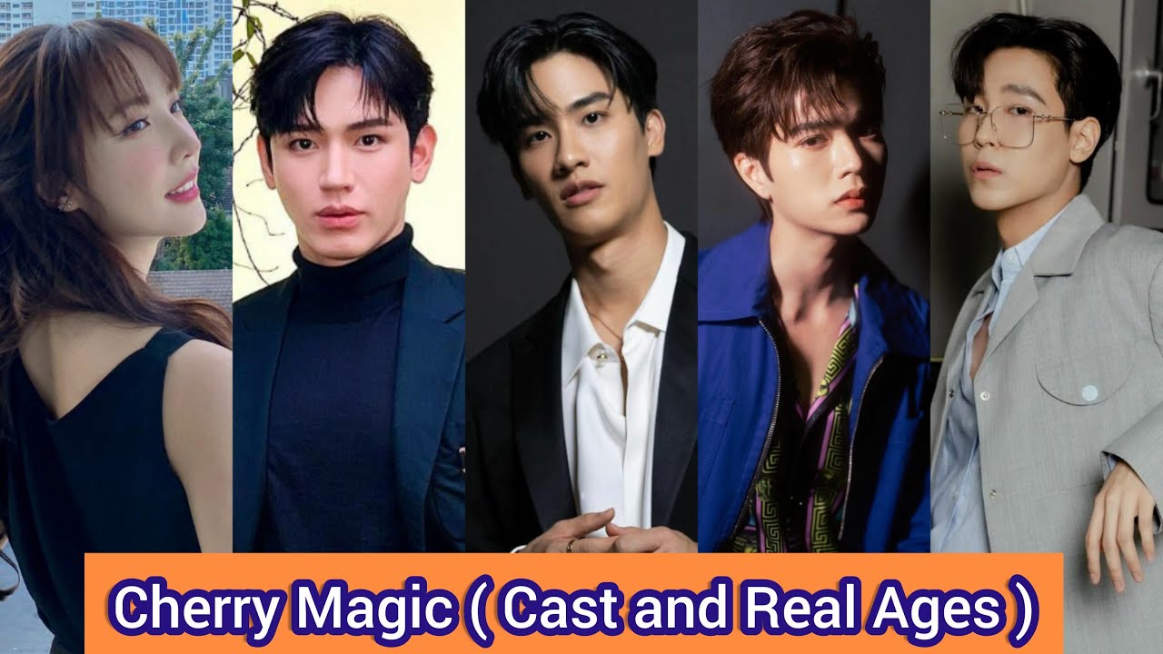 Cherry Magic (2023) Cast and Real Ages Tay Tawan , New Thitipoom