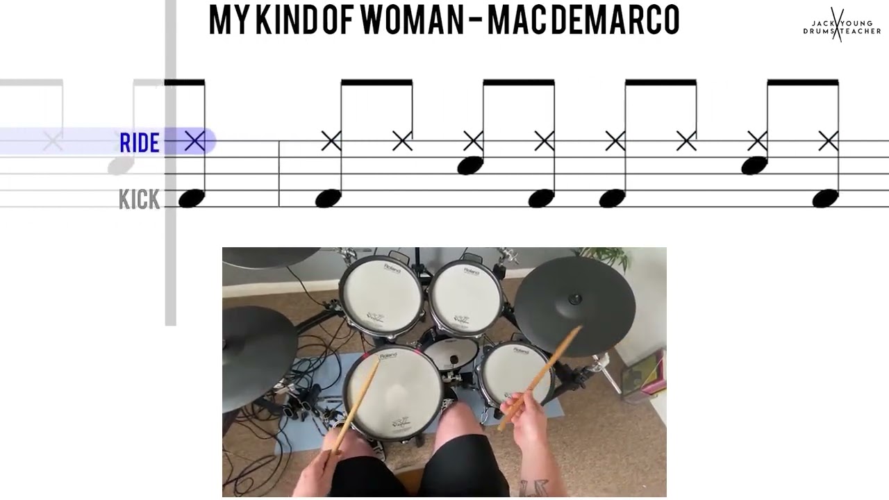 My Kind Of Woman   Mac Demarco 🥁 Grade 1 Beginner Version