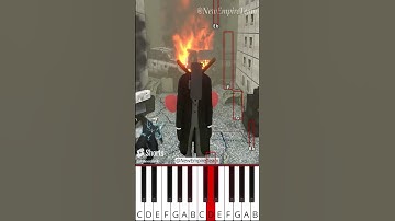 The cruelty of war (@NewEmpireTeam) Skibidi Toilet Animation - Octave Piano Tutorial