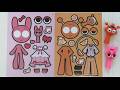 [Paper DIY]Sprunki OC Characters/Relaxing Sticker Book ASMR💎OREN &amp; Pinki😍#asmr #paperdiy #sticker