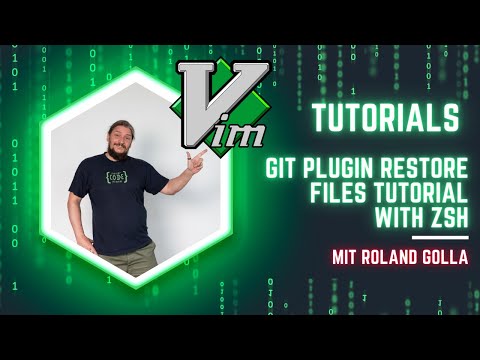 Vim Git Plugin restore files tutorial with ZSH
