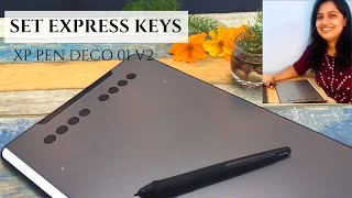 How To Set Express Keys In Deco 01 V2 How To Set Side Ons & Pen Mode Shortcut Keys Hindi