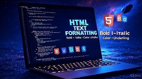 🎨 HTML Text Formatting Tutorial | Bold, Italic, Underline & Text Color Styling for Beginners 💻#html