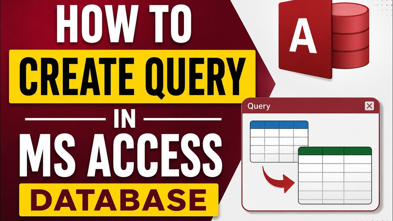 How to Create a Query in Microsoft Access Database Query Design ...