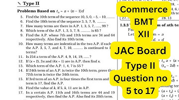 JAC Board Class XII BMT Commerce || Arithmetic mean Exercise 1A || Type 2 solution with explanation