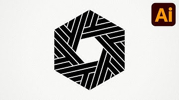 Learn logo design | Hexagonal | Adobe illustrator tutorials | 113