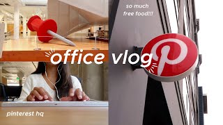 OFFICE VLOG | Pinterest HQ, eating all the free food, commuter life 📌