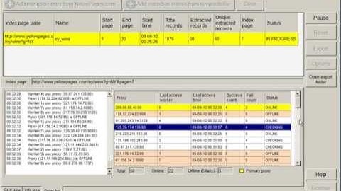Yellow pages data extraction - Proxy list setup demo - Detail mode scrape - Part 2 | scraper,extract