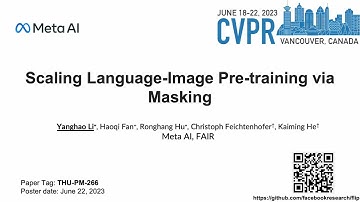 CVPR-2023 Scaling Language-Image Pre-training via Masking