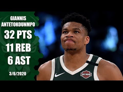 Giannis drops 32 points in showdown with LeBron in Bucks vs. Lakers | 2019-20 NBA Highlights
