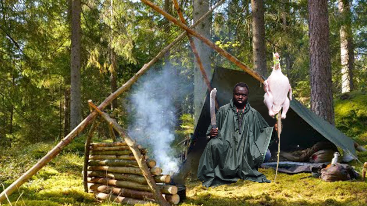 No Tent. No Food. Alone in the Forest | Real Survival Hunting 