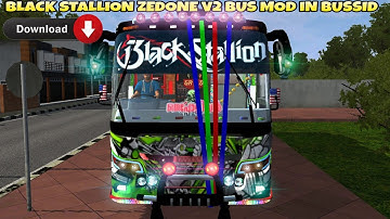 Black Stallion Zedone Bus Mod In Bus Simulator Indonesia - Bussid Bus Mod - Bussid Car Mod - Bussid