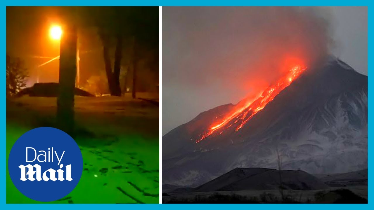 ‘Sun should be shining!’ Russian volcano blocks out the sun and covers whole village in ash