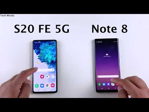 SAMSUNG S20 FE 5G vs Note 8 Speed Test & Ram Management