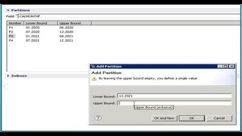How to create Partition in ADSO in SAP BW4HANA | What is ADSO Partitioning and use in SAP HANA