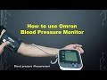 How to use omron blood pressure monitor.
