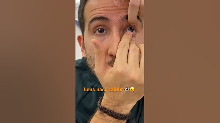 Lens nasıl takılır yakından bakın istedim 😂😊👀👁😉