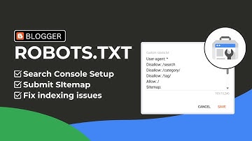 Aangepaste robots.txt inschakelen in Blogger -- (Search console)