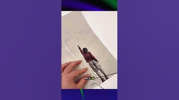 chàng trai và những bức tranh nghệ thuật #shorts