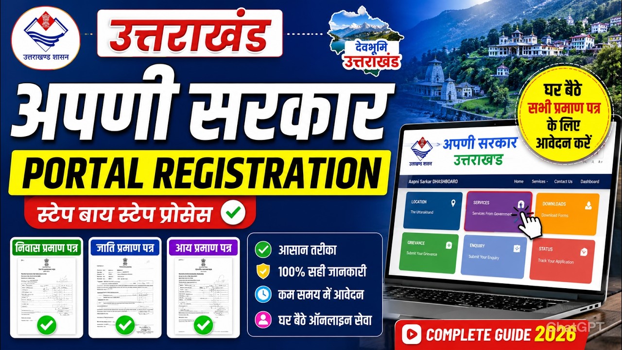Uttarakhand Apuni Sarkar Portal Registration Process 2026 #viral #viral ...