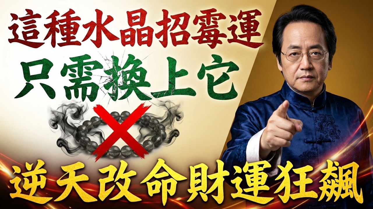 倪海廈：你以為戴水晶在轉運？其實是在「吸霉氣」！換上這1種，直接逆天改命、財源狂飆！#倪海廈 #倪海厦 #易经 #漏財 #斷捨離 #風水 #易經智慧 #水晶 #水晶手鏈