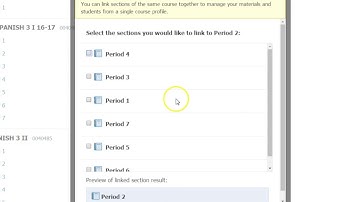 Schoology | Linking Sections of Courses