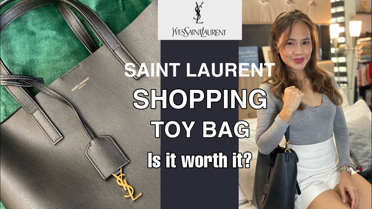 Saint Laurent Toy Shopping Saint Laurent Monogram-Embossed Suede
