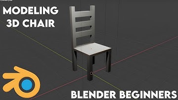 Blender 2.82 | modeling simple lowpoly chair with blender for beginners