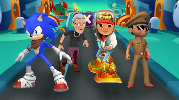 Sonic Dash vs Little Singham vs Subway Surfers vs Angry Gran Run FullScreen Gameplay