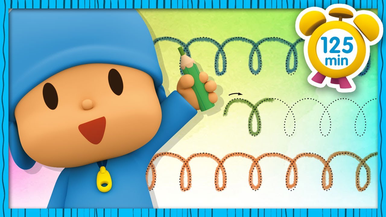 🎨 POCOYO em PORTUGUÊS do BRASIL - Vamos aprender as cores [121 min]  DESENHOS ANIMADOS para crianças 