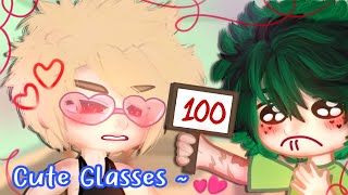 Cute Glasses 👓🥰~ || BkDk || ft. Kirishima, Mina &amp; Todoroki || Read Description ✨