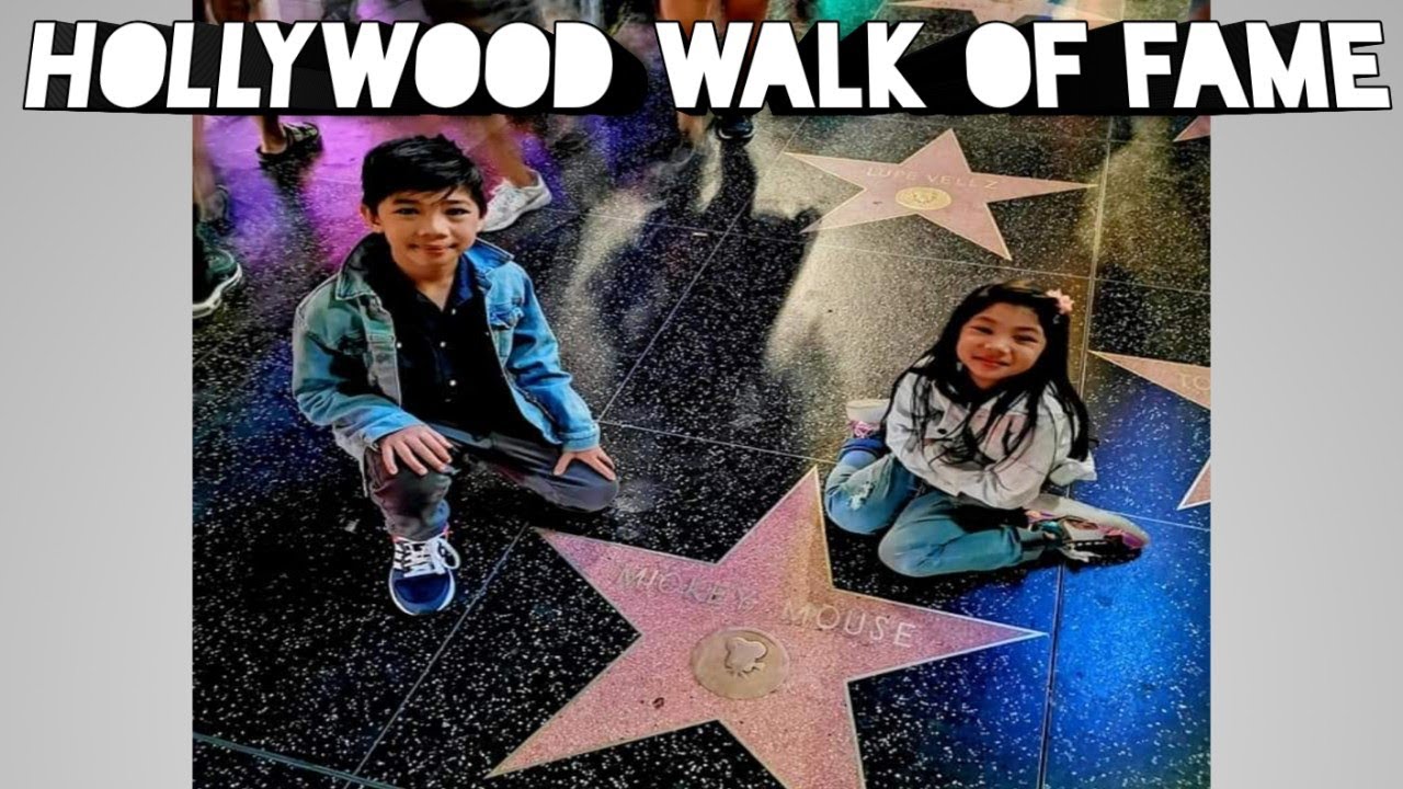 HOLLYWOOD WALK OF FAME AND CHINESE THEATRE FUN TOUR WITH KIDS - YouTube