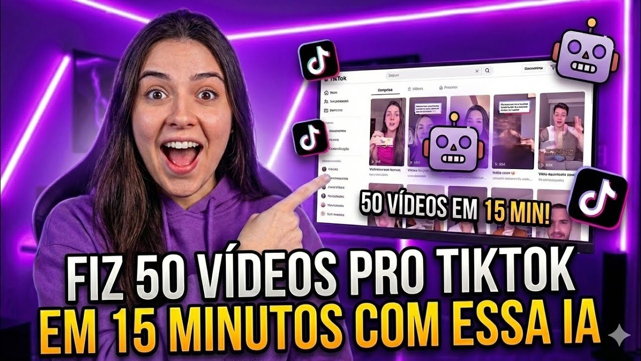 Como CRIAR VIDEOS pro TIKTOK com IA (MUITO RÁPIDO)