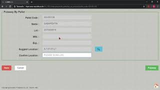 WMS+ on Handheld for THPD (Putaway) Part02