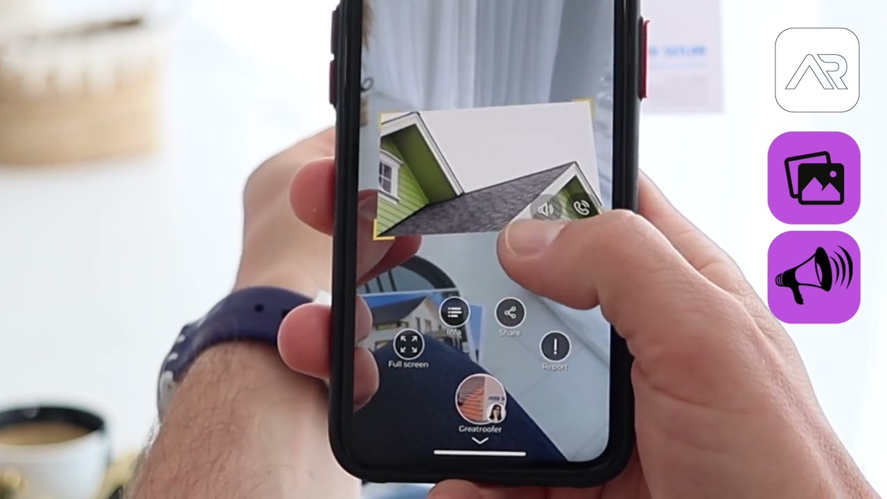 Create an interactive augmented reality business card wizytówka z