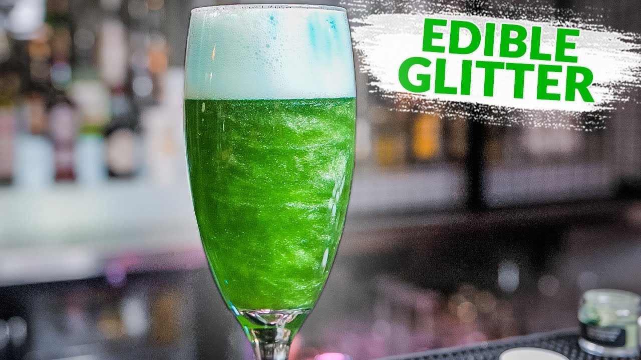 Green Edible Glitter Dust for Drinks | Brew Glitter