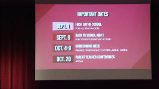 MHS Parent Orientation Night Fall 2021