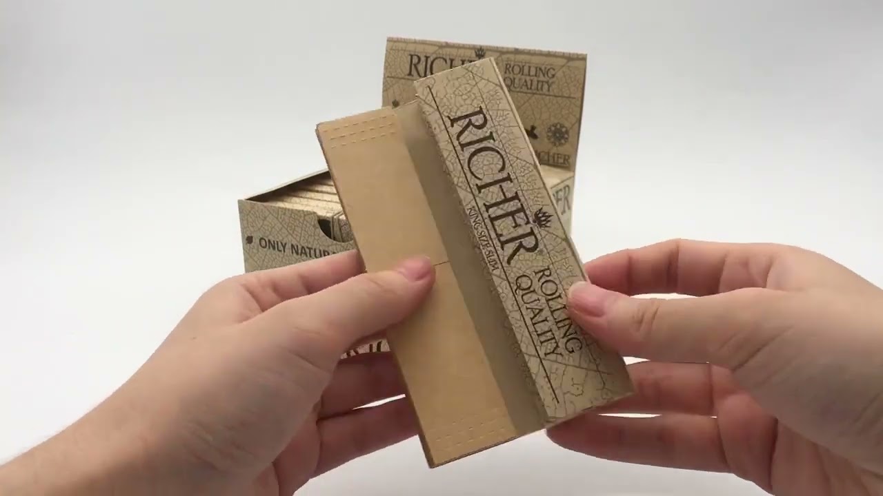 band closure king size rolling paper with filter tips