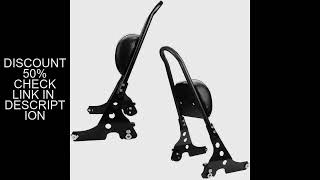 Motorcycle Detachable Rear Passenger Backrest Sissy Bar Seat For Harley Sportster XL883C 883R 2004-2