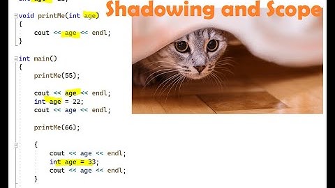 C++ Variable Shadowing and Variable Scope
