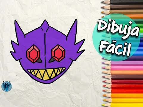 Tutorial de Desenho Sableye + Mega Sableye