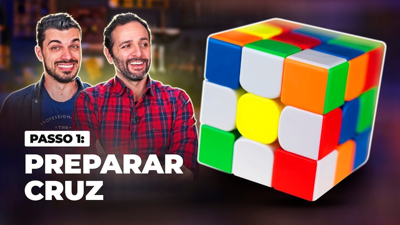COMO montar um CUBO MÁGICO - Passo 1: Preparar a cruz branca - YouTube