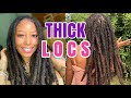 HOW I GOT MY LOCS SO THICK! + Products I Use✨ #locs #thicklocs #locjourney