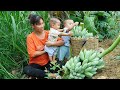 Single mother make tortillas harvest banana goes to the market sell  daily life of a single mother