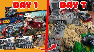 I Have 7 Days To Build A Epic LEGO Star Wars Clone Base MOC!