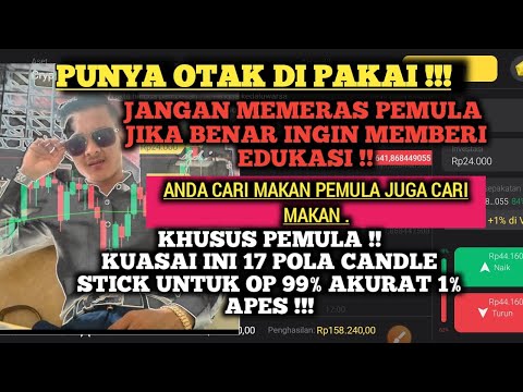 PENJELASAN ILMU DASAR  TRADING 17 POLA CANDLE STICK UNTUK OPEN POSISI 99% AKURAT 1% APES!!!!